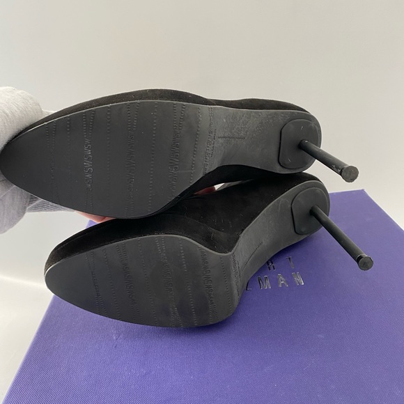 Stuart Weitzman Suede Black Boots | Size 7.5 Comes With Box - Picture 10 of 10